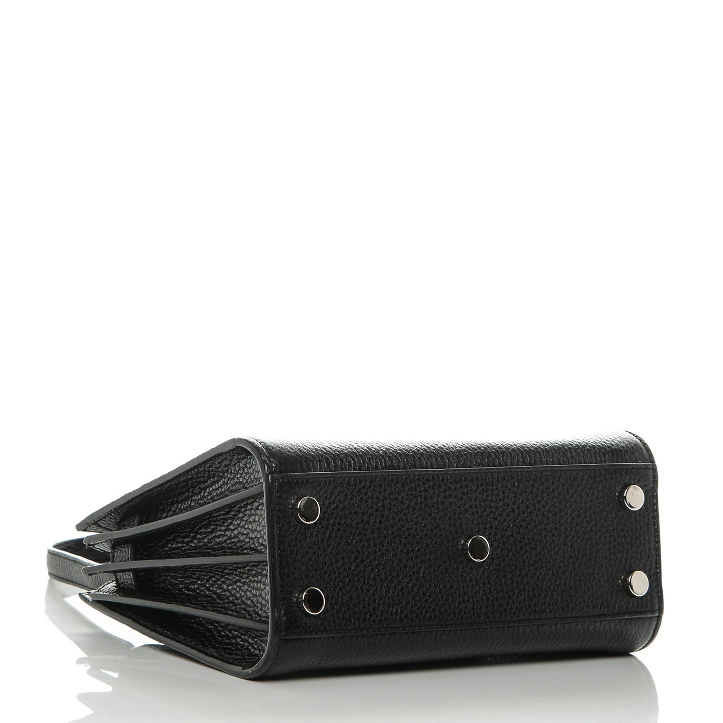 Grained Calfskin Nano Sac De Jour Black