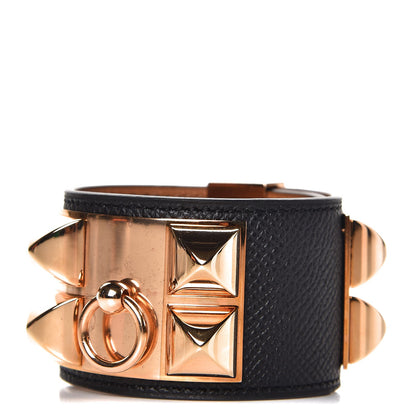 Hermes Epsom Collier de Chien CDC Bracelet S Black 1 of 7