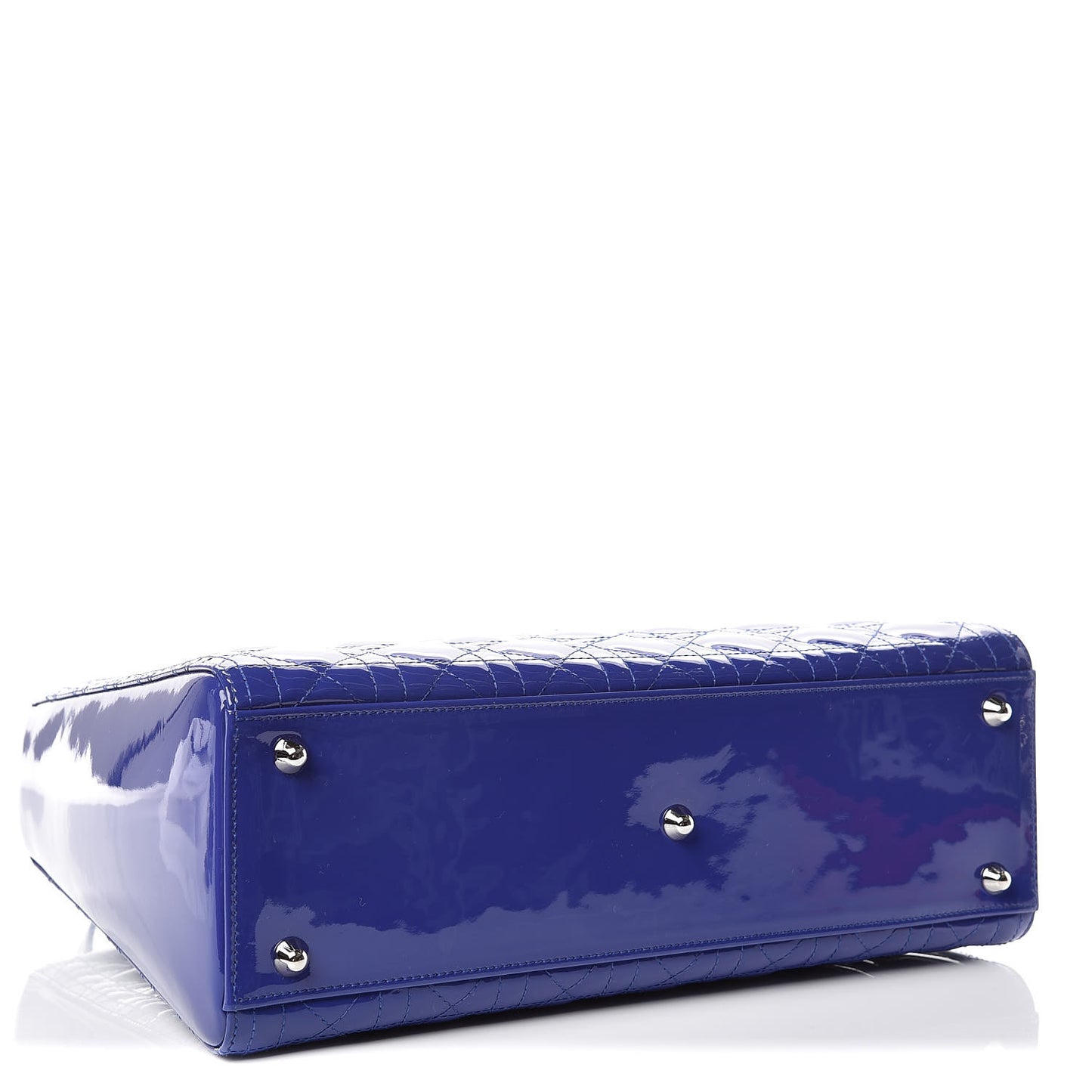 Patent Cannage Large Lady Dior Purple
