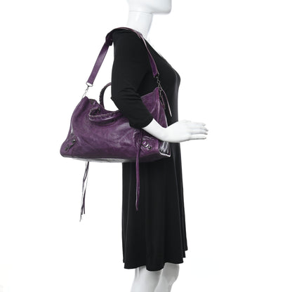 Balenciaga Agneau Classic Hardware City Raisin 2 of 12