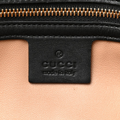 Gucci Snakeskin Rajah Broadway Envelope Clutch Black 6 of 11