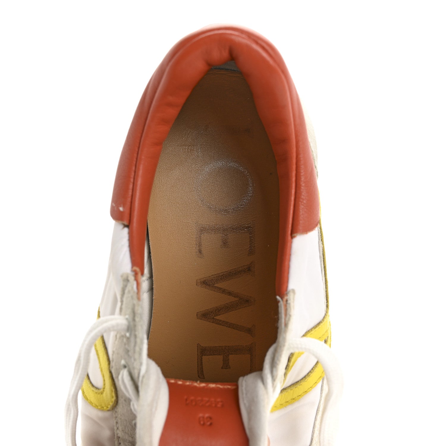 Loewe Nylon Suede Flow Runner Sneakers 39 Grey Yellow 7 of 14
