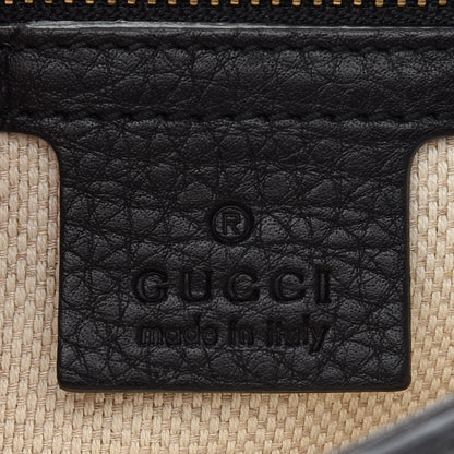 Gucci Pebbled Calfskin Medium Soho Flap Crossbody Black 6 of 9