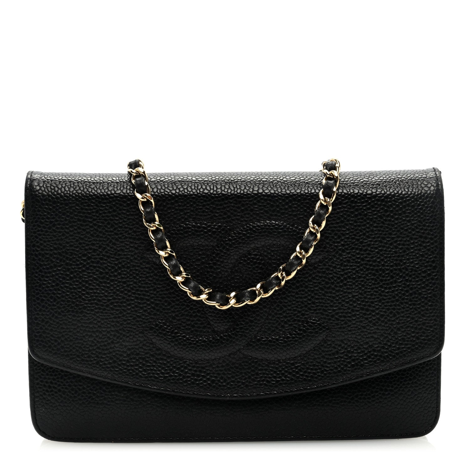 Chanel Caviar Timeless CC Wallet on Chain WOC Black 1 of 7