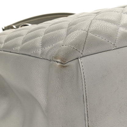 Chanel Caviar Quilted Grand Shopping Tote GST Light Grey 12 of 12