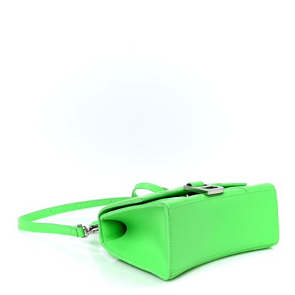 Balenciaga Shiny Box Calfskin Hourglass Top Handle Bag XS Fluo Green 3 of 11