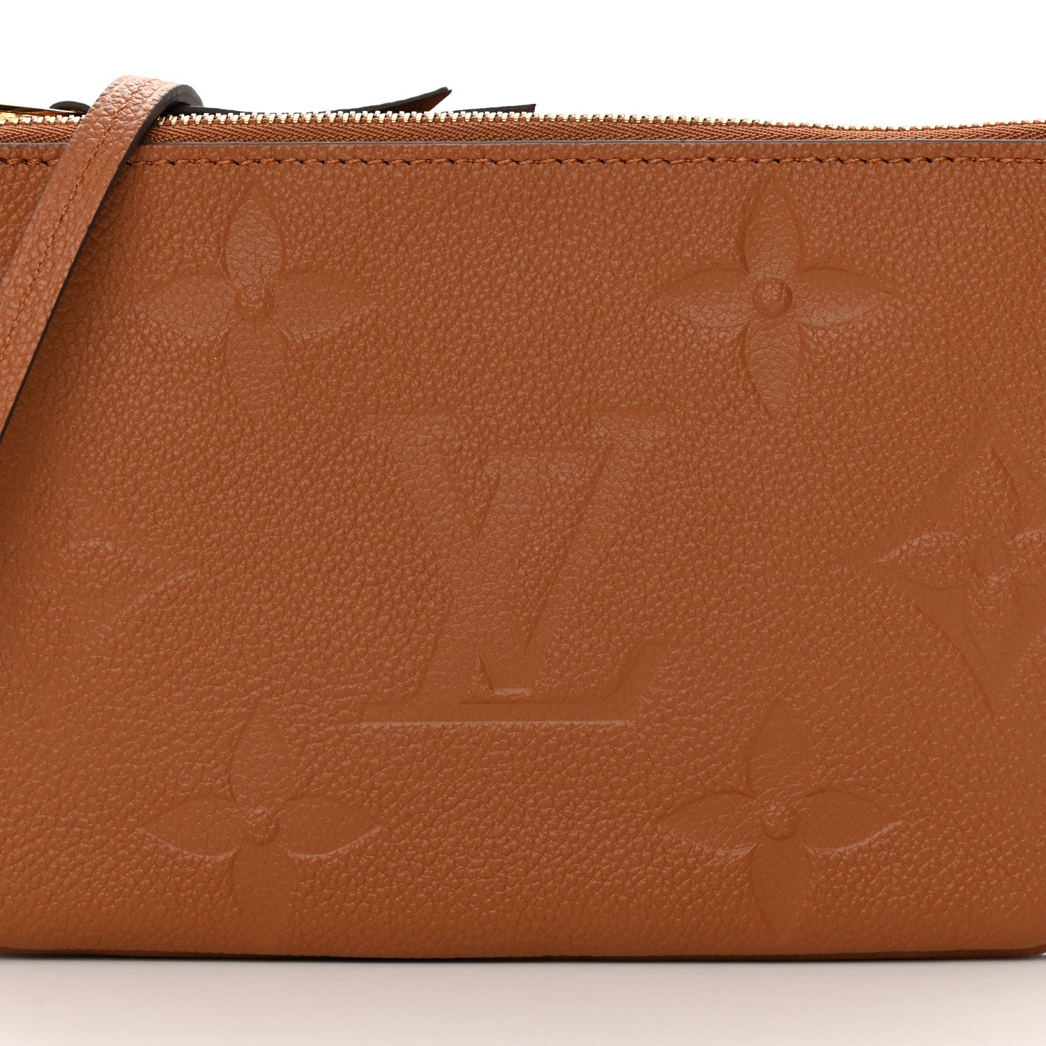 Louis Vuitton Empreinte Monogram Giant Double Zip Pochette Caramel 8 of 12