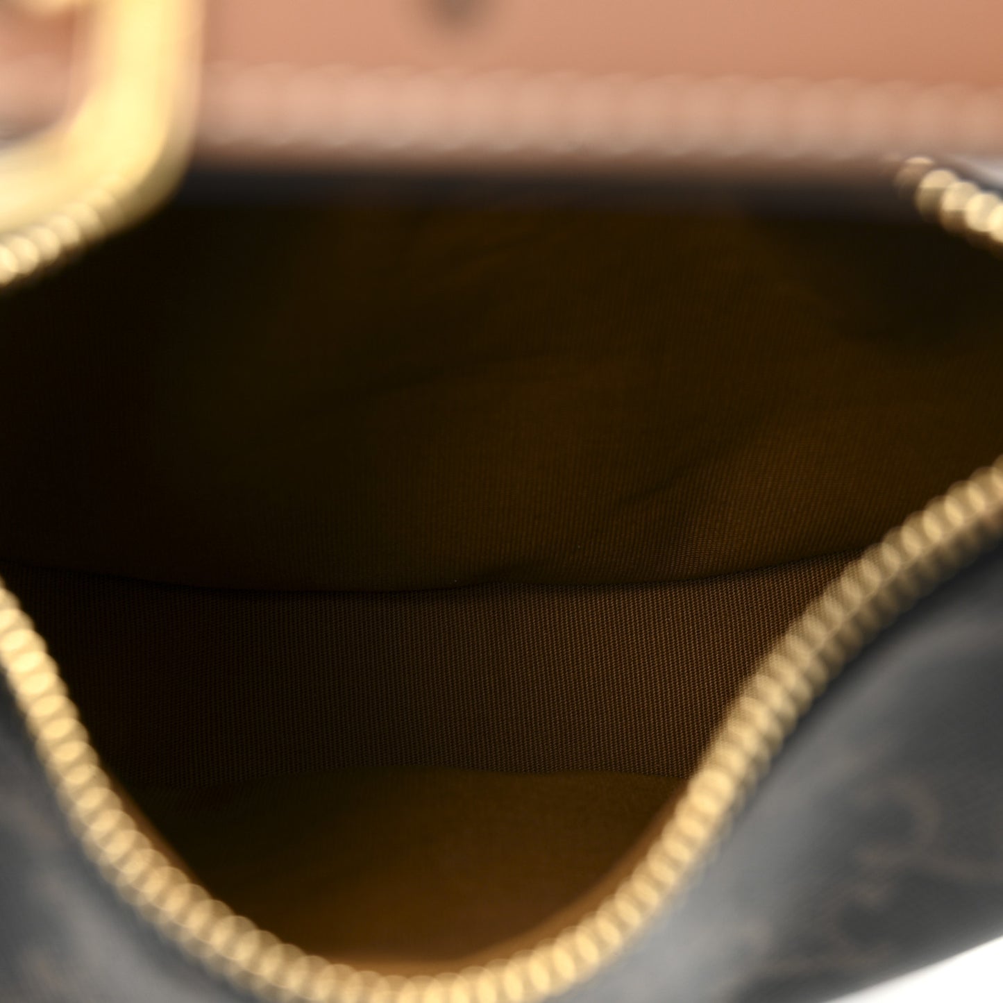 Triomphe Canvas Calfskin Teen Lulu Shoulder Bag Tan