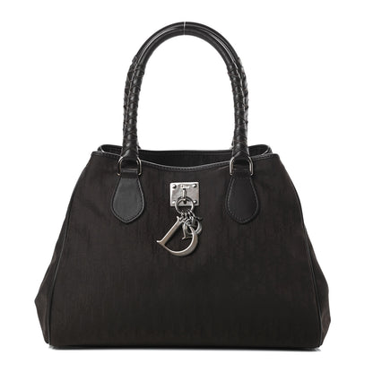 Christian Dior Nylon Monogram Medium Lovely Tote Marron Fonce 1 of 14