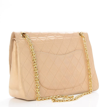 Chanel Lambskin Quilted Medium Bijoux Chain Double Flap Beige 5 of 15