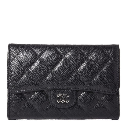 Chanel Caviar Quilted Small Flap Wallet Black 1 of 7