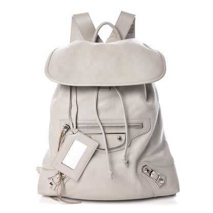 Balenciaga Chevre Silver Metallic Edge Hardware Backpack Gris Glace 1 of 10