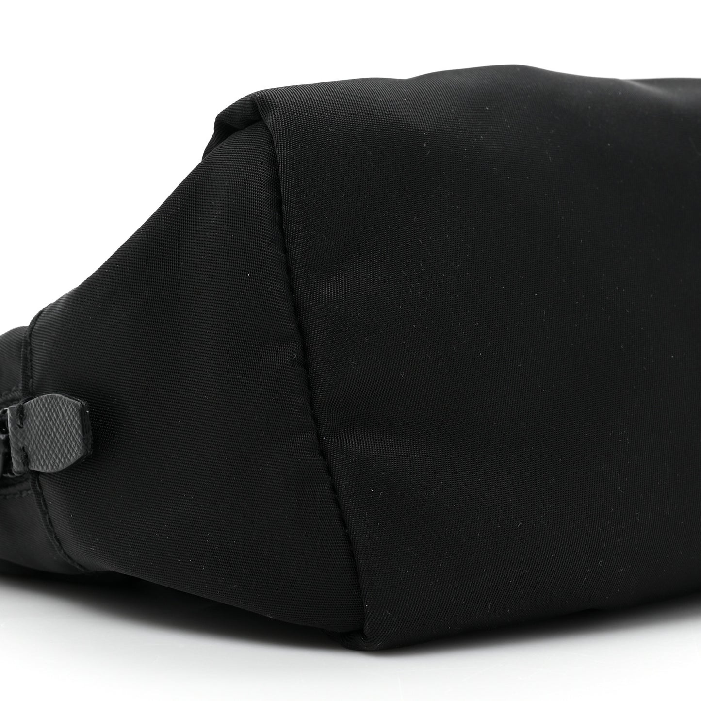 Tessuto Nylon Saffiano Smalto Wristlet Black