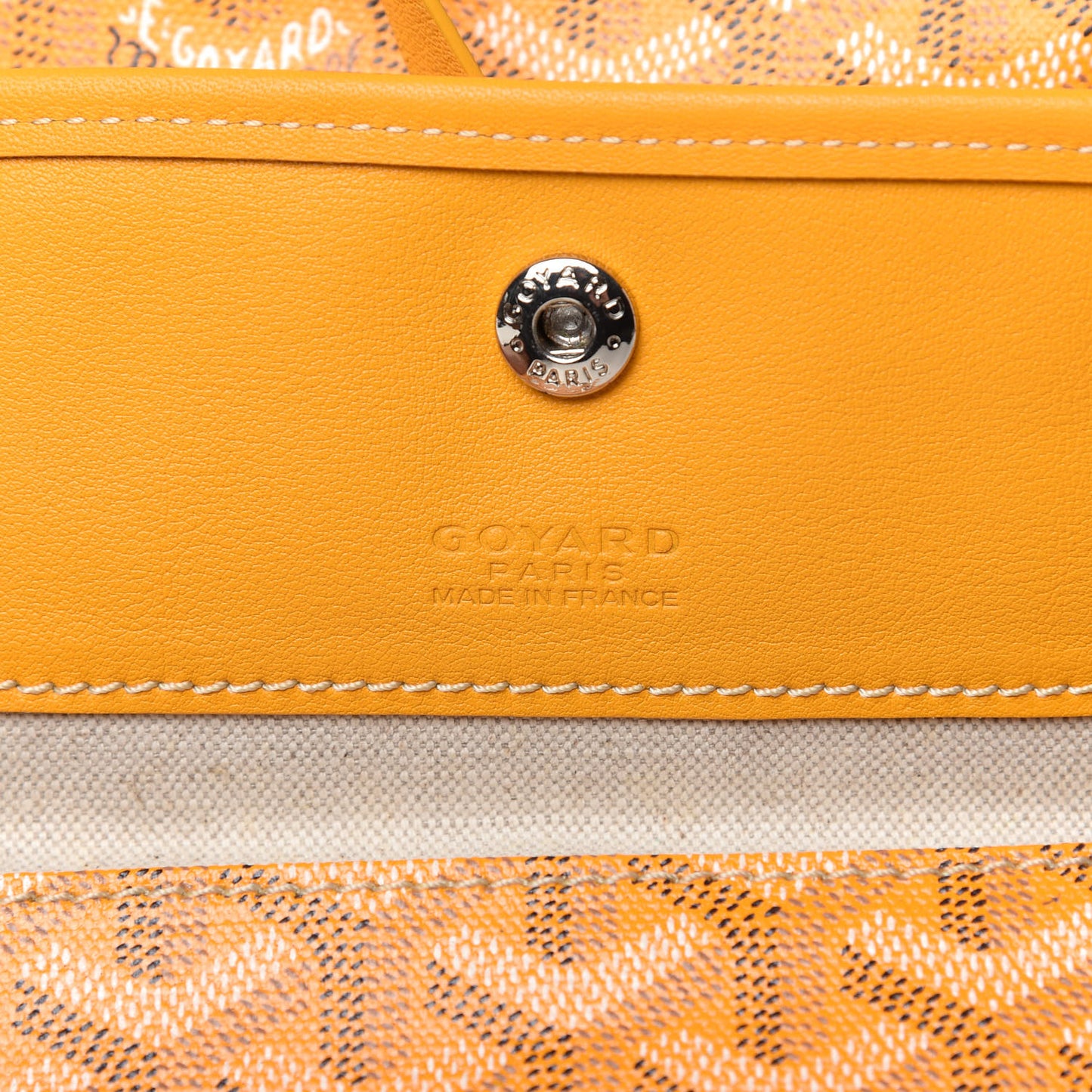 Goyardine Reversible Anjou PM Yellow