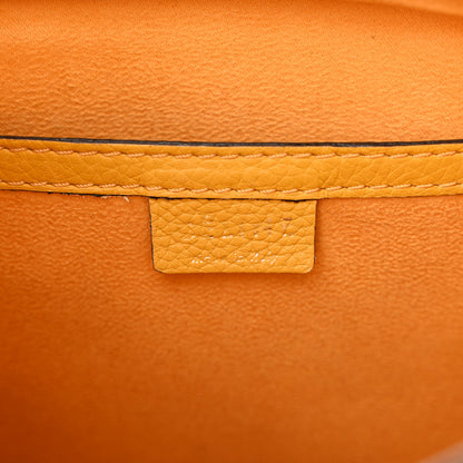 Celine Drummed Calfskin Nano Luggage Ocre 6 of 12