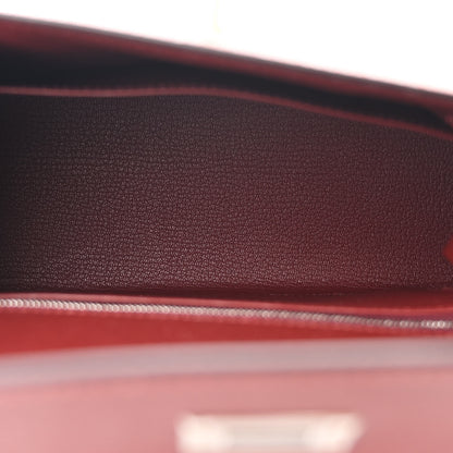 Hermes Epsom Kelly Sellier 25 Rouge H 5 of 8