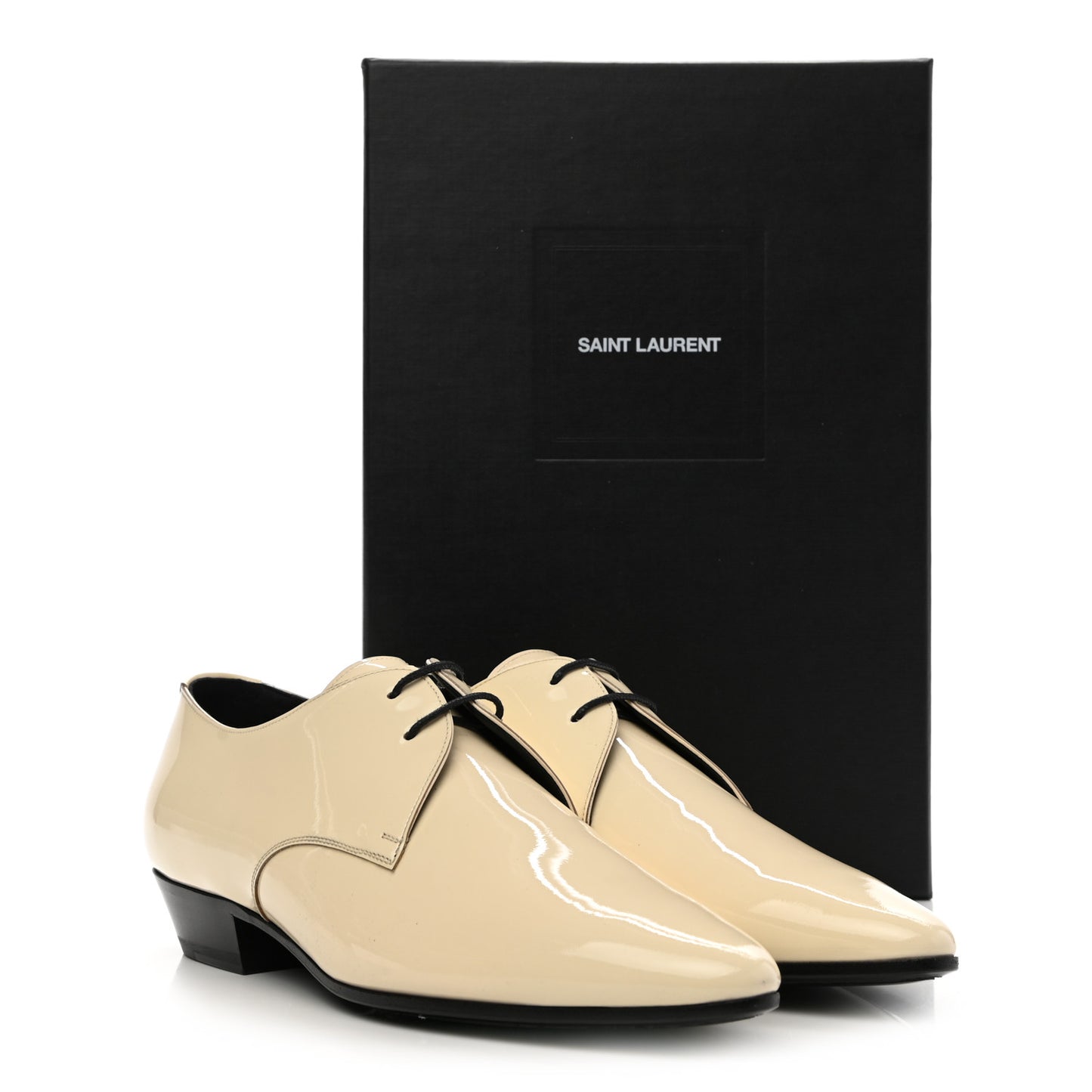 Patent Calfskin Jonas Derby 39.5 Coquille