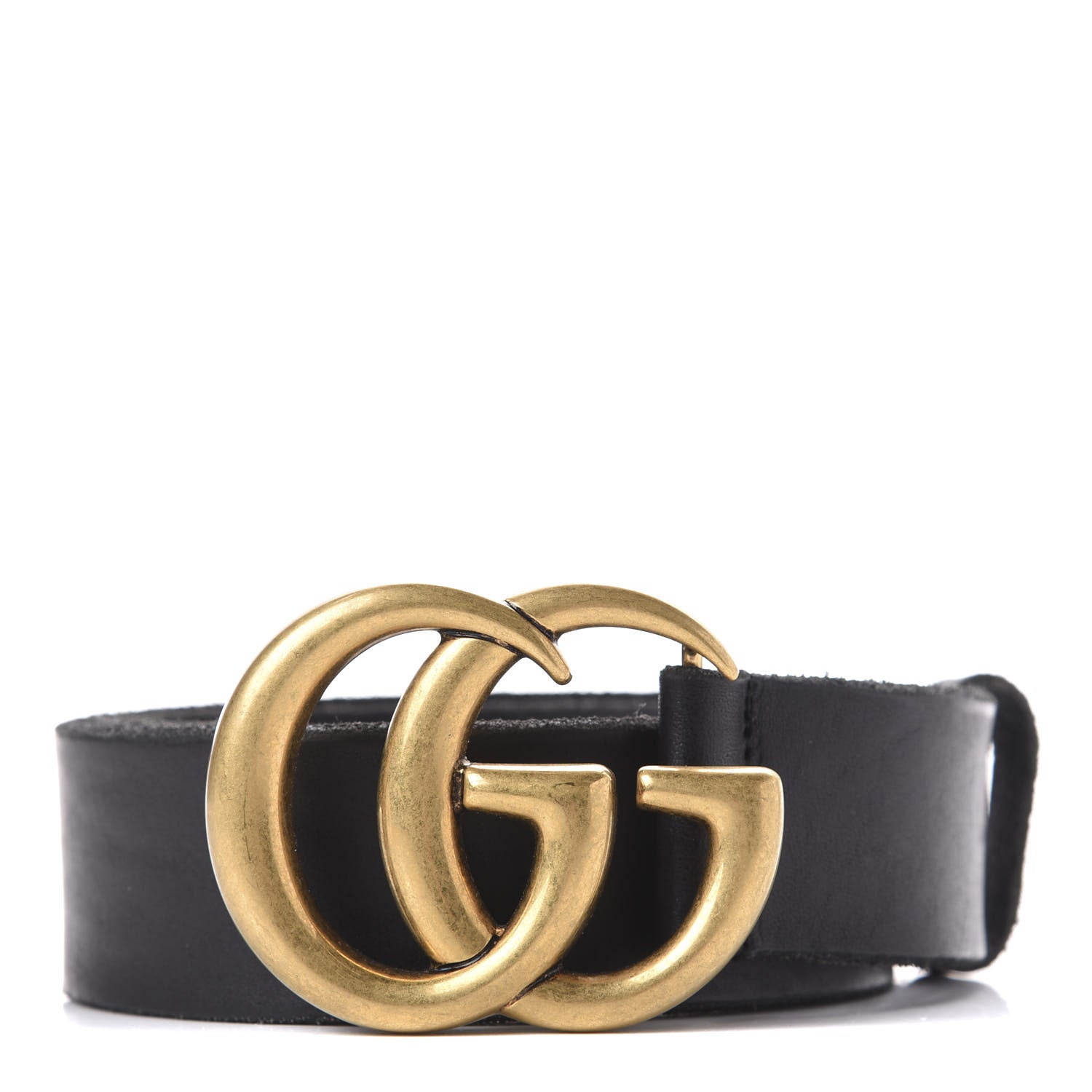 Gucci Faded Calfskin Double G 40mm Belt 90 36 Black 1 of 5