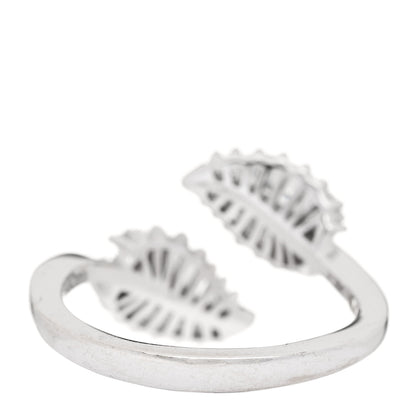 Anita Ko 18K White Gold Diamond Small Palm Leaf Ring 44 3 3 of 6