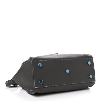 Saint Laurent Calfskin Top Stitch Baby Cabas Monogram Grey 3 of 4