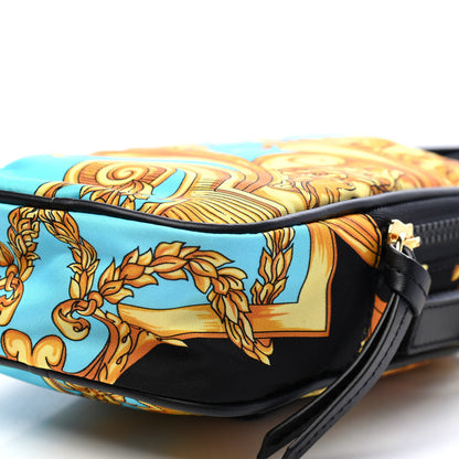 Versace Nylon Baroque Print Small Crossbody Bag Black 7 of 7