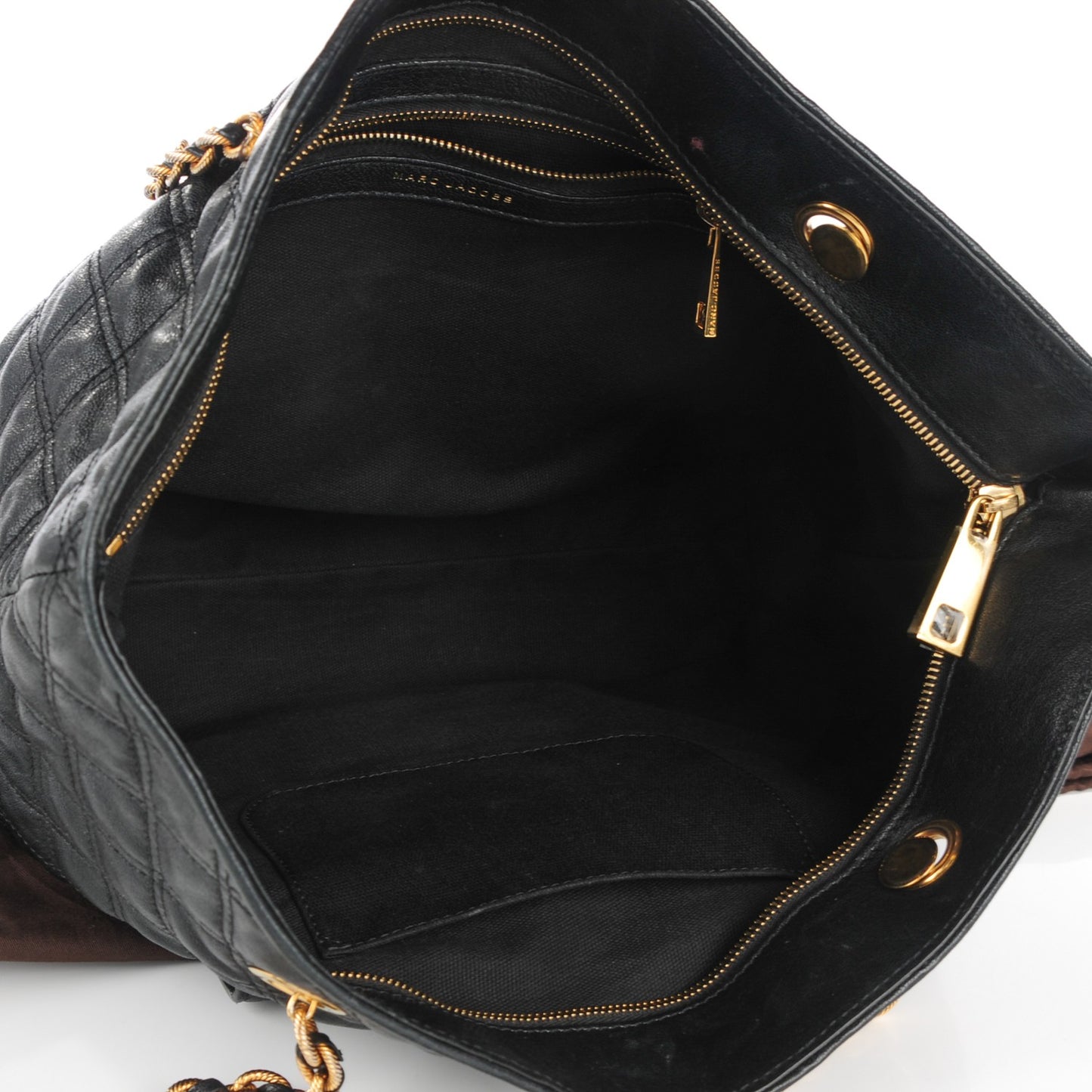 Lambskin Quilted Astor Shoulder Bag Black