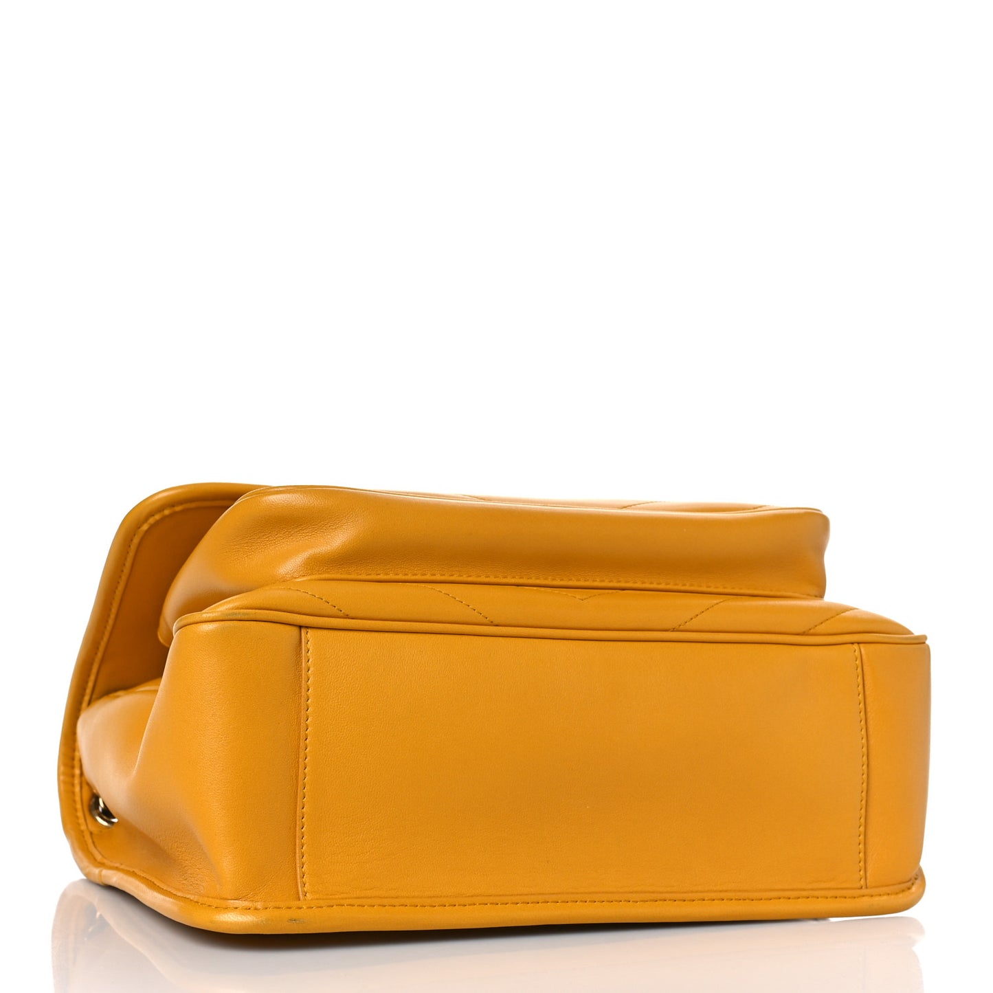Lambskin Matelasse Monogram Medium Niki Chain Satchel Yellow