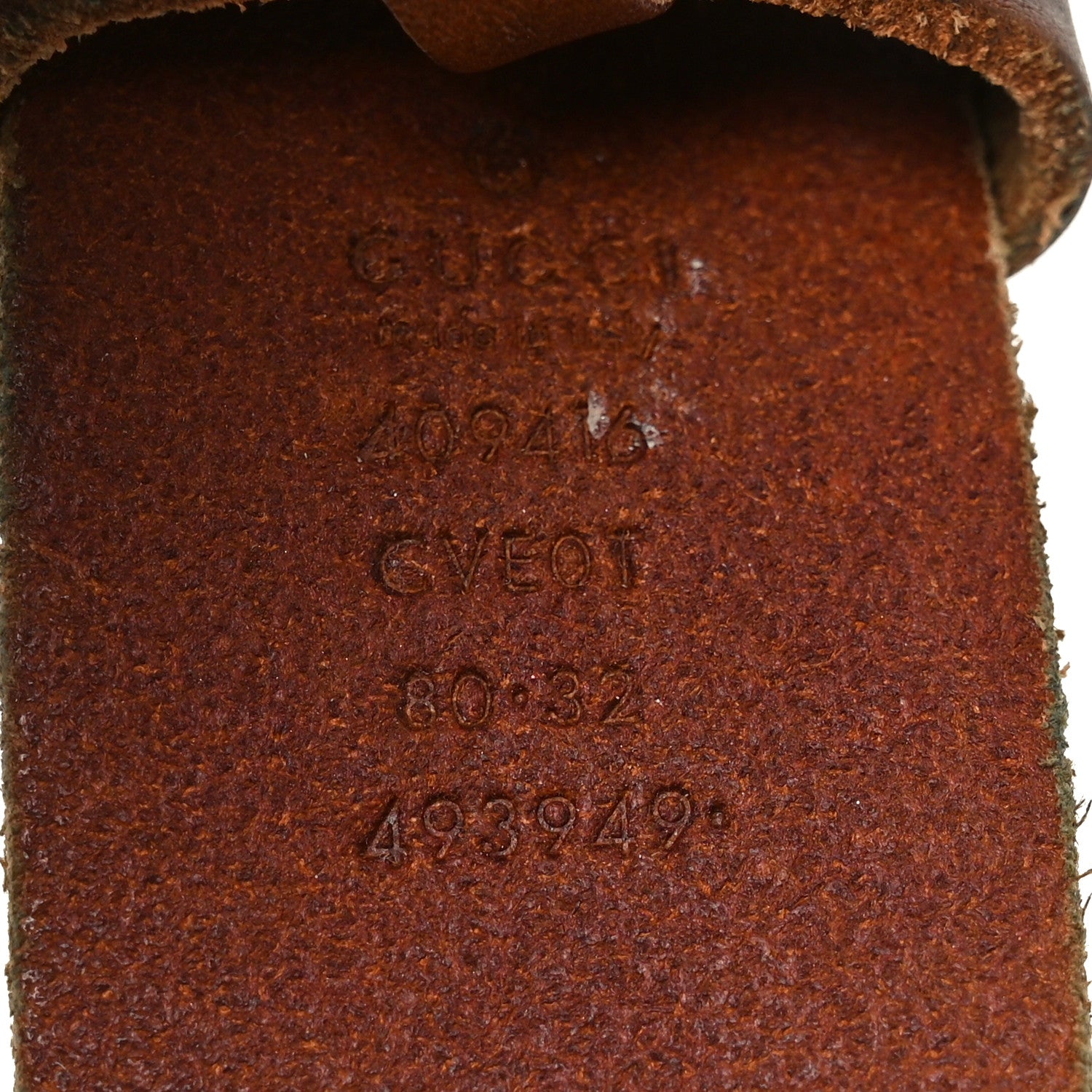 Gucci Faded Calfskin Double G 40mm Belt 80 32 Belt Cuir 5 of 5