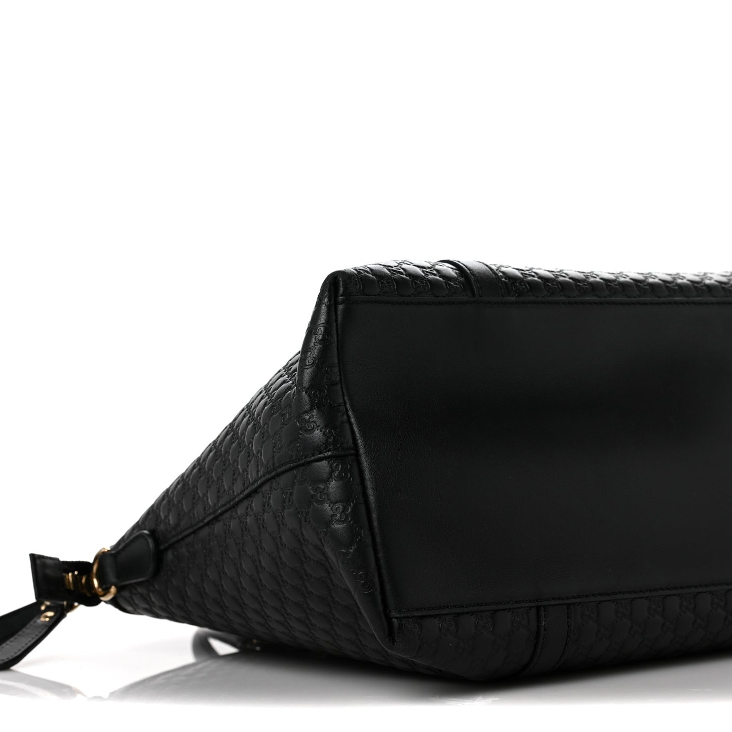 Soft Microguccissima Dome Satchel Black