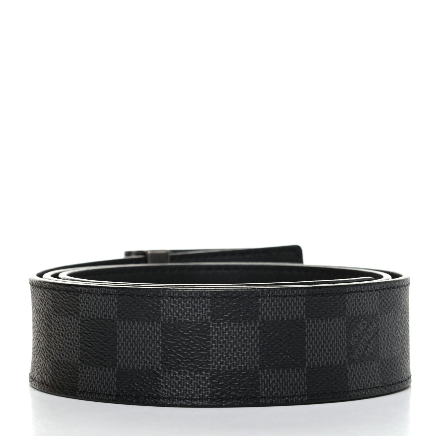 Louis Vuitton Damier Graphite Infini Neo Inventeur 40mm Reversible Belt 95 38 Black 2 of 4