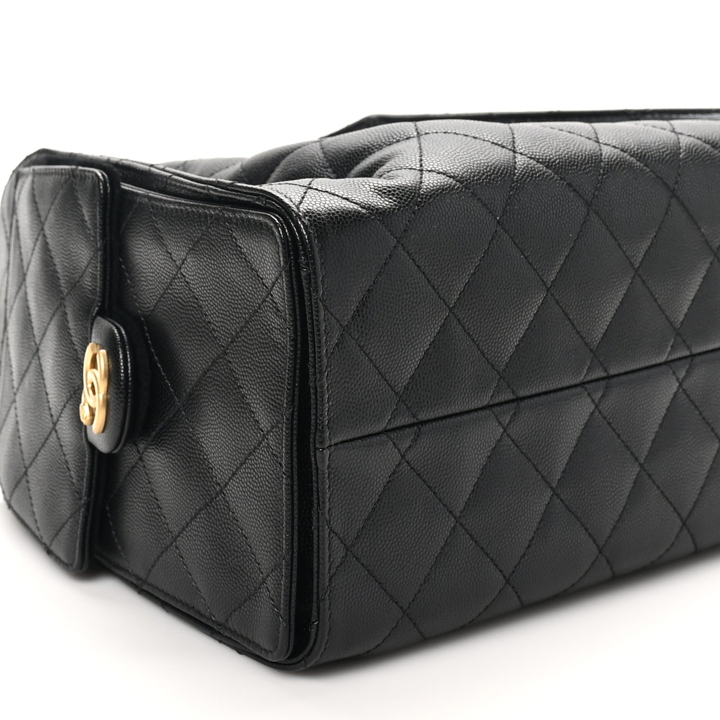 Caviar Quilted Small Chanel 25 Handbag Black