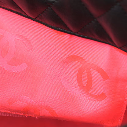 Chanel Calfskin Quilted Medium Cambon Tote Black White 12 of 26
