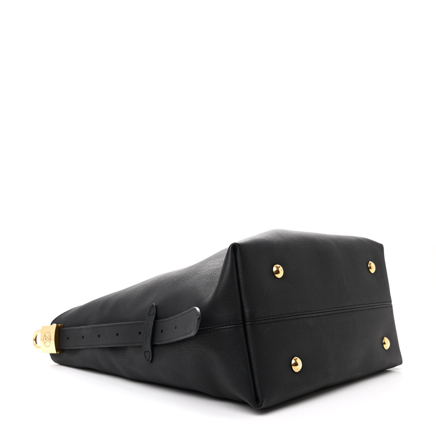 Grained Calfskin Low Key Hobo MM Black