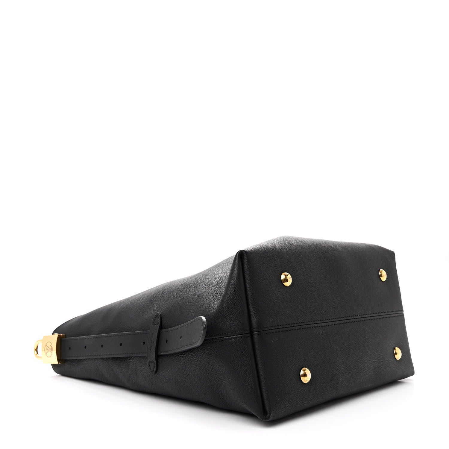 Louis Vuitton Grained Calfskin Low Key Hobo MM Black 5 of 11