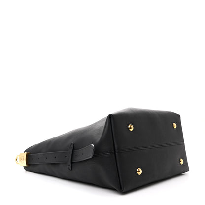 Louis Vuitton Grained Calfskin Low Key Hobo MM Black 5 of 11