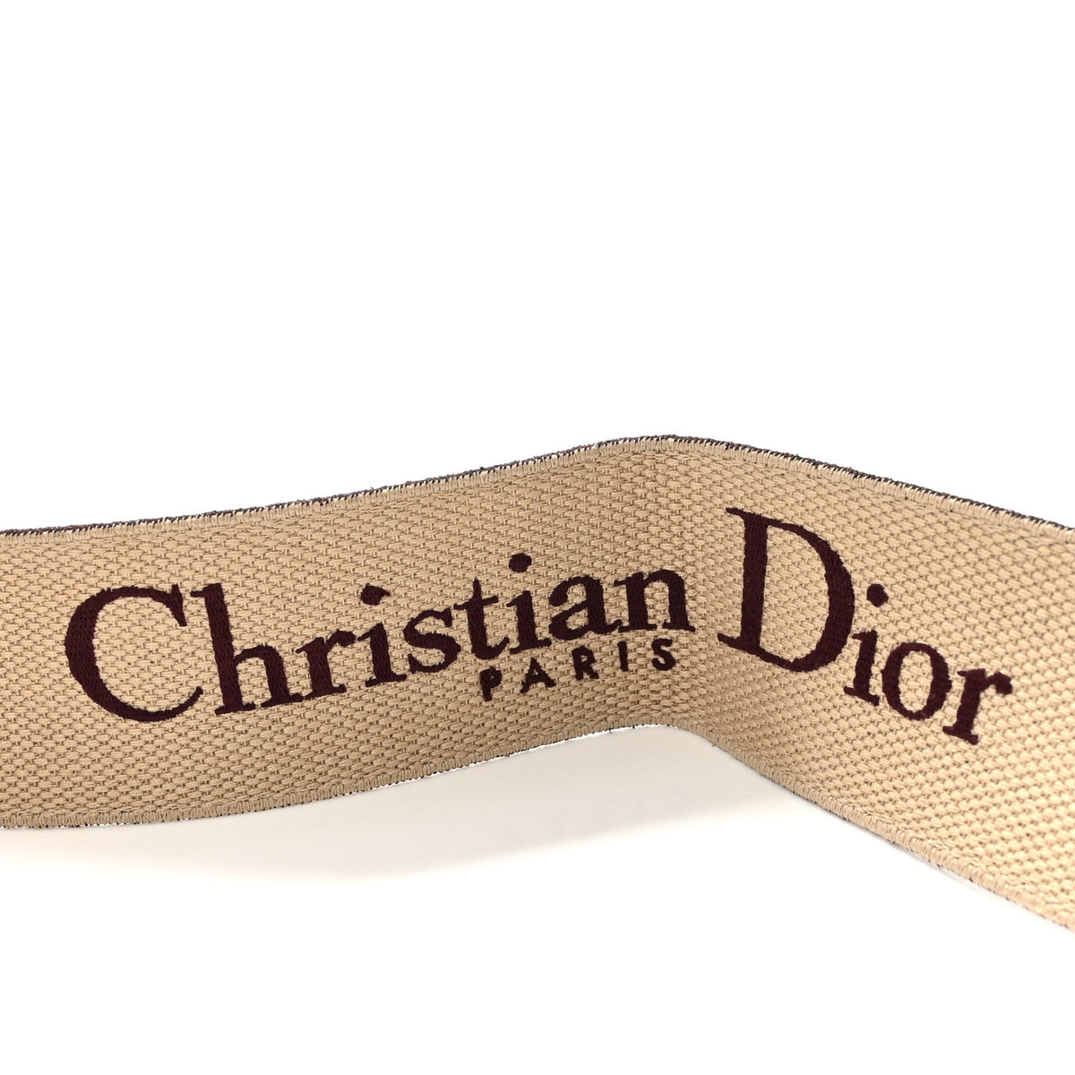 Canvas Embroidered Shoulder Strap Burgundy