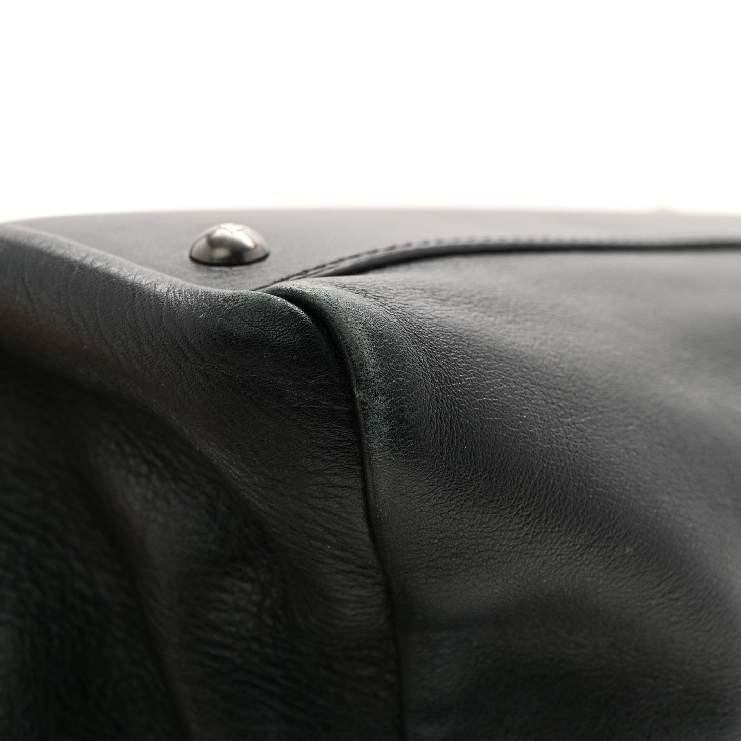Calfskin Calf Hair Leopard Print Large Peekaboo Iconic Satchel Black