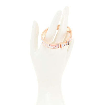Hermes Enamel Narrow Grand Apparat Remix Multico Clic Clac H Bracelet PM Pastel Acidule 2 of 7