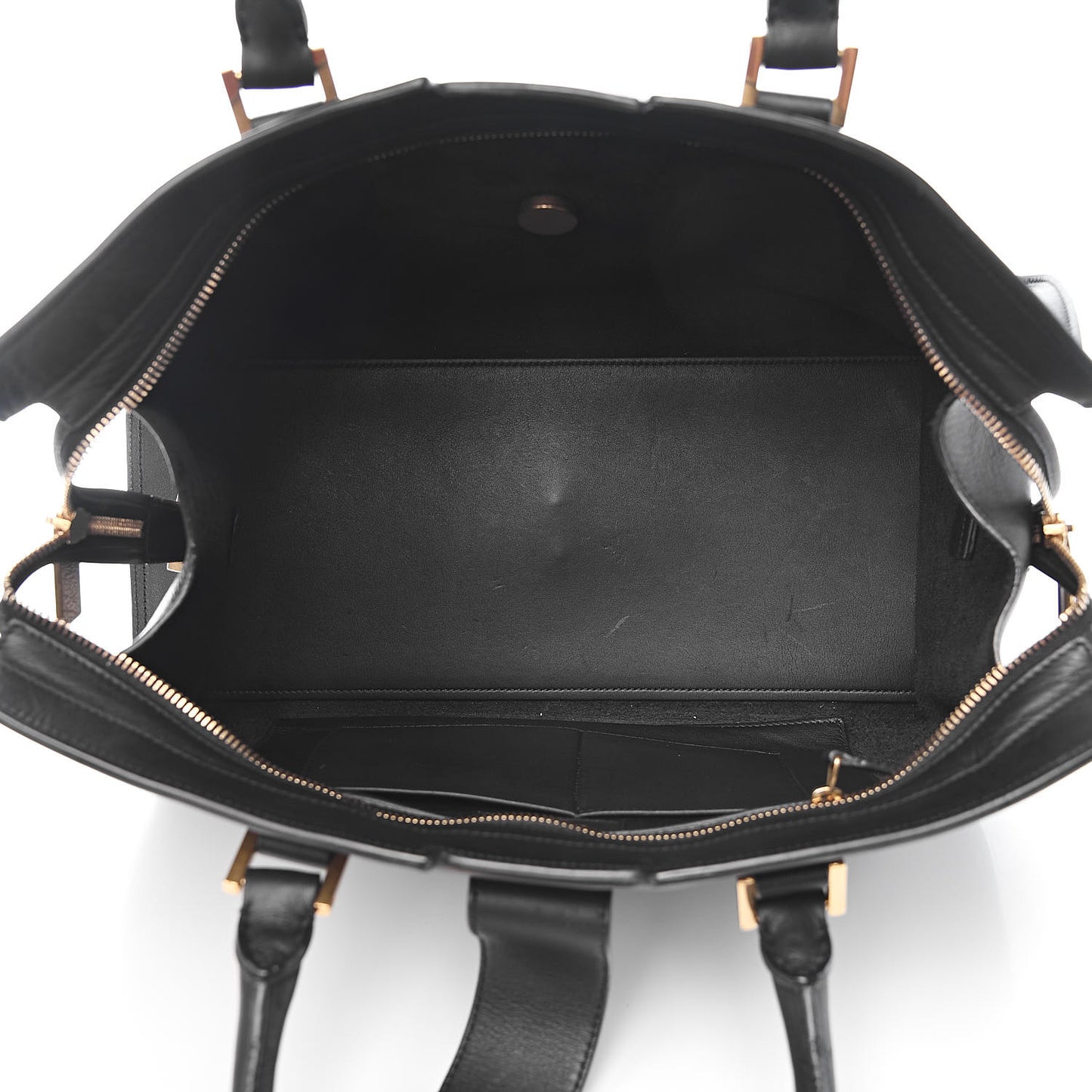 Calfskin Medium Classic Y Cabas Black