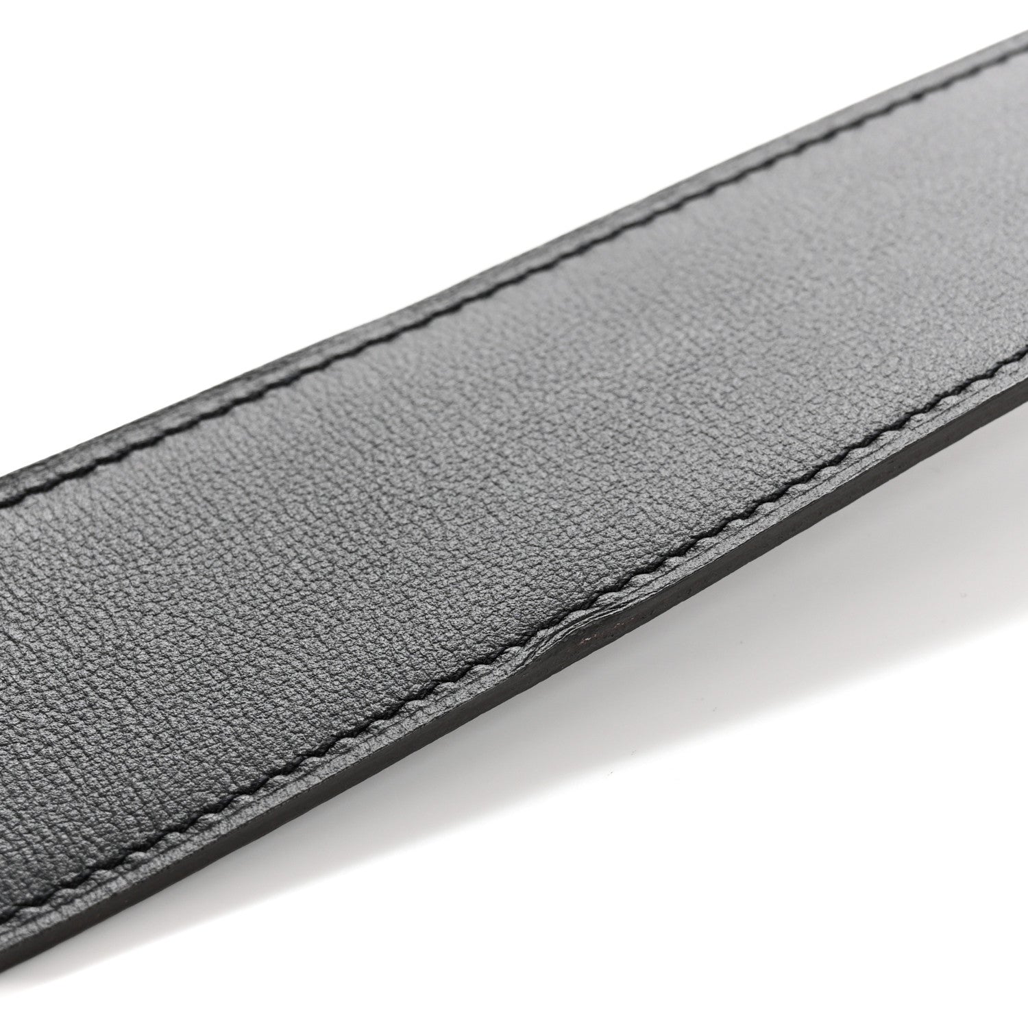 Hermes Chamonix Togo 32mm Tonight Belt 90 Black Chocolate 6 of 6