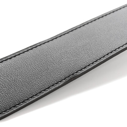 Hermes Chamonix Togo 32mm Tonight Belt 90 Black Chocolate 6 of 6