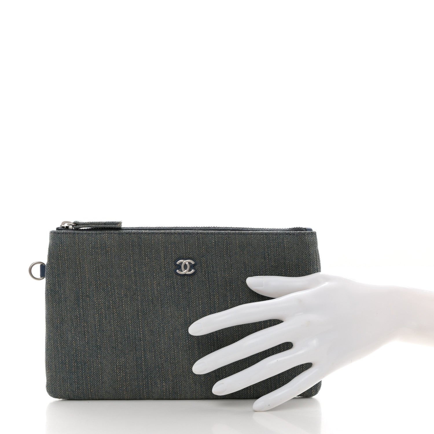 Chanel Denim Chanel 22 Removable Pouch Blue 2 of 6