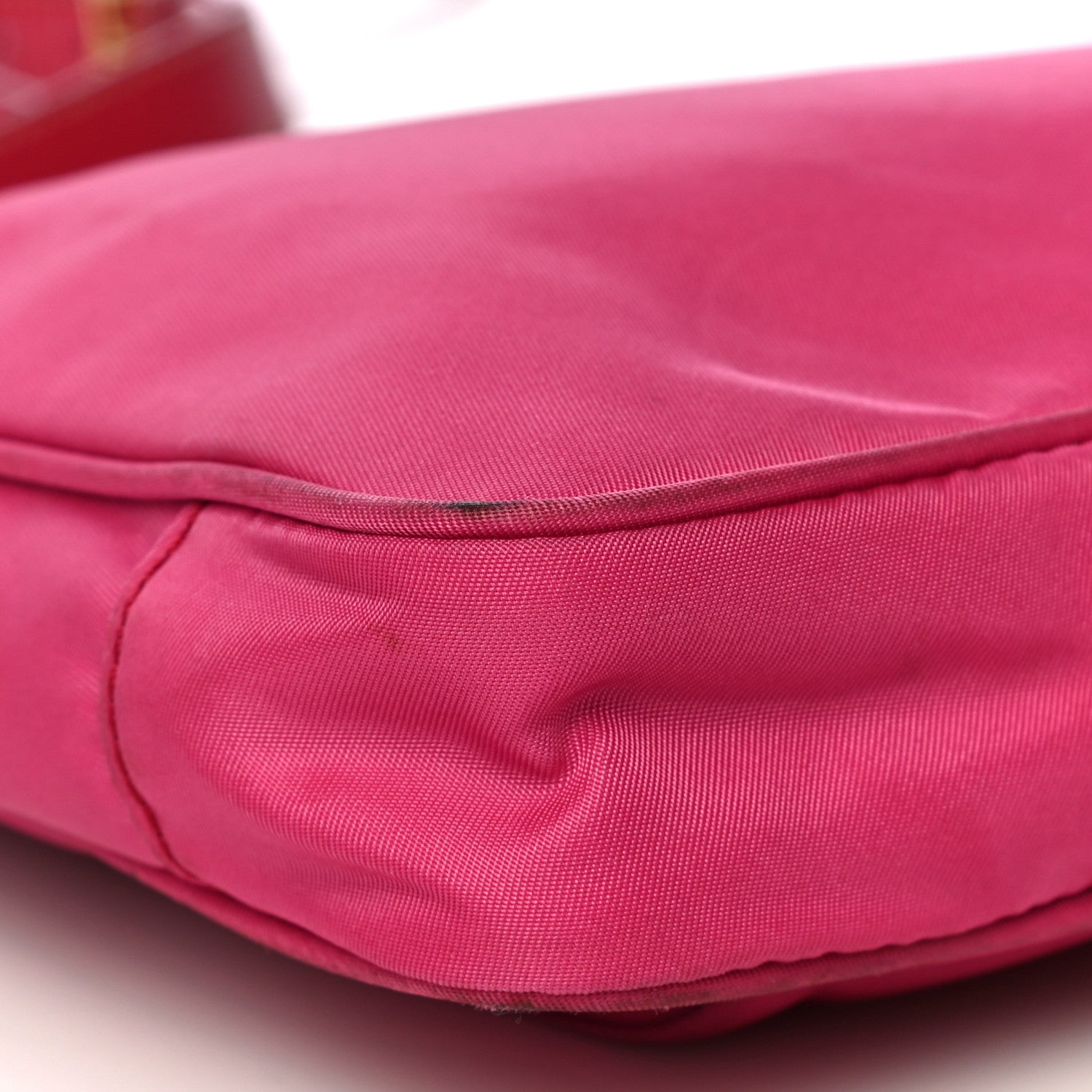 Prada Tessuto Nylon Patent Pocket Messenger Bag Fuxia 11 of 19