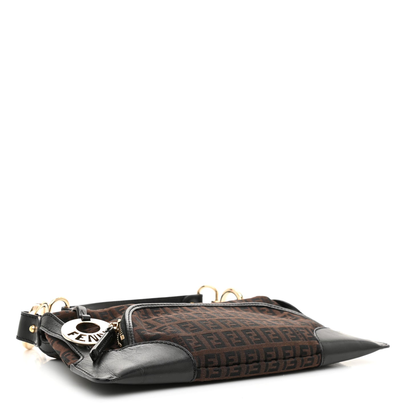 Zucchino Cuoio Small Chef Pocket Shoulder Bag Black Moro