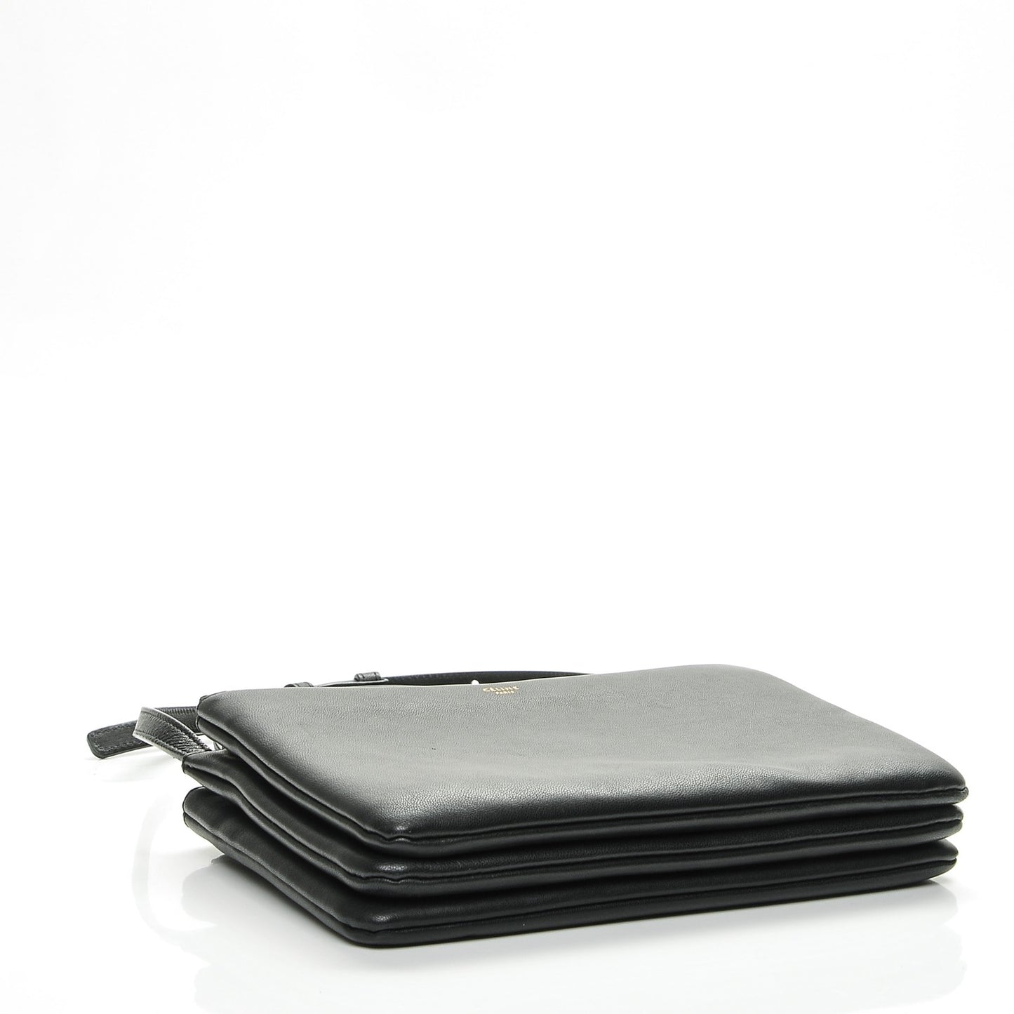 Lambskin Small Trio Crossbody Bag Black