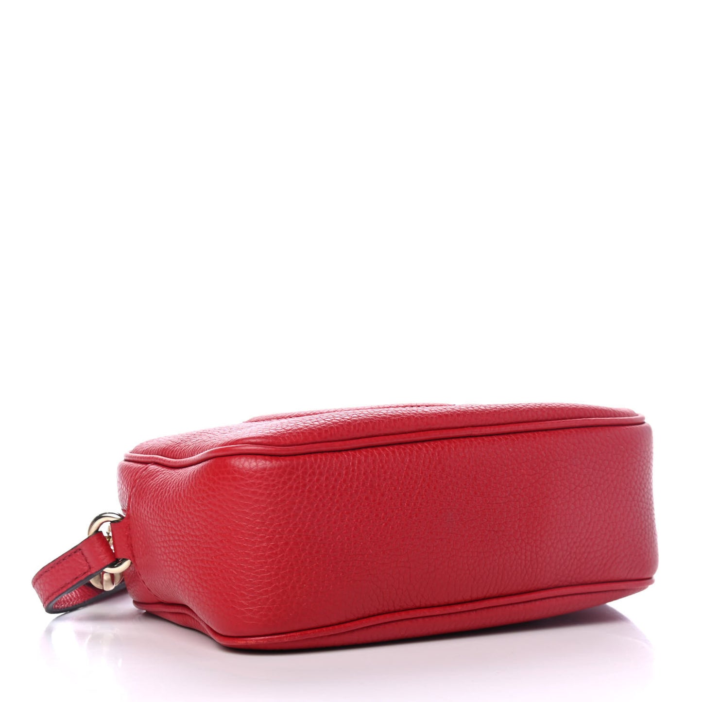 Pebbled Calfskin Small Soho Disco Bag Tabasco Red