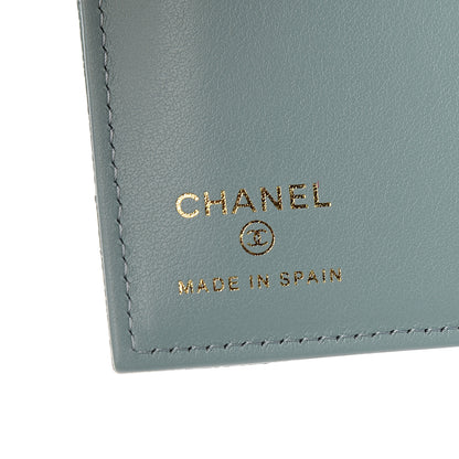 Chanel Caviar Quilted Passport Holder Blue 5 of 7