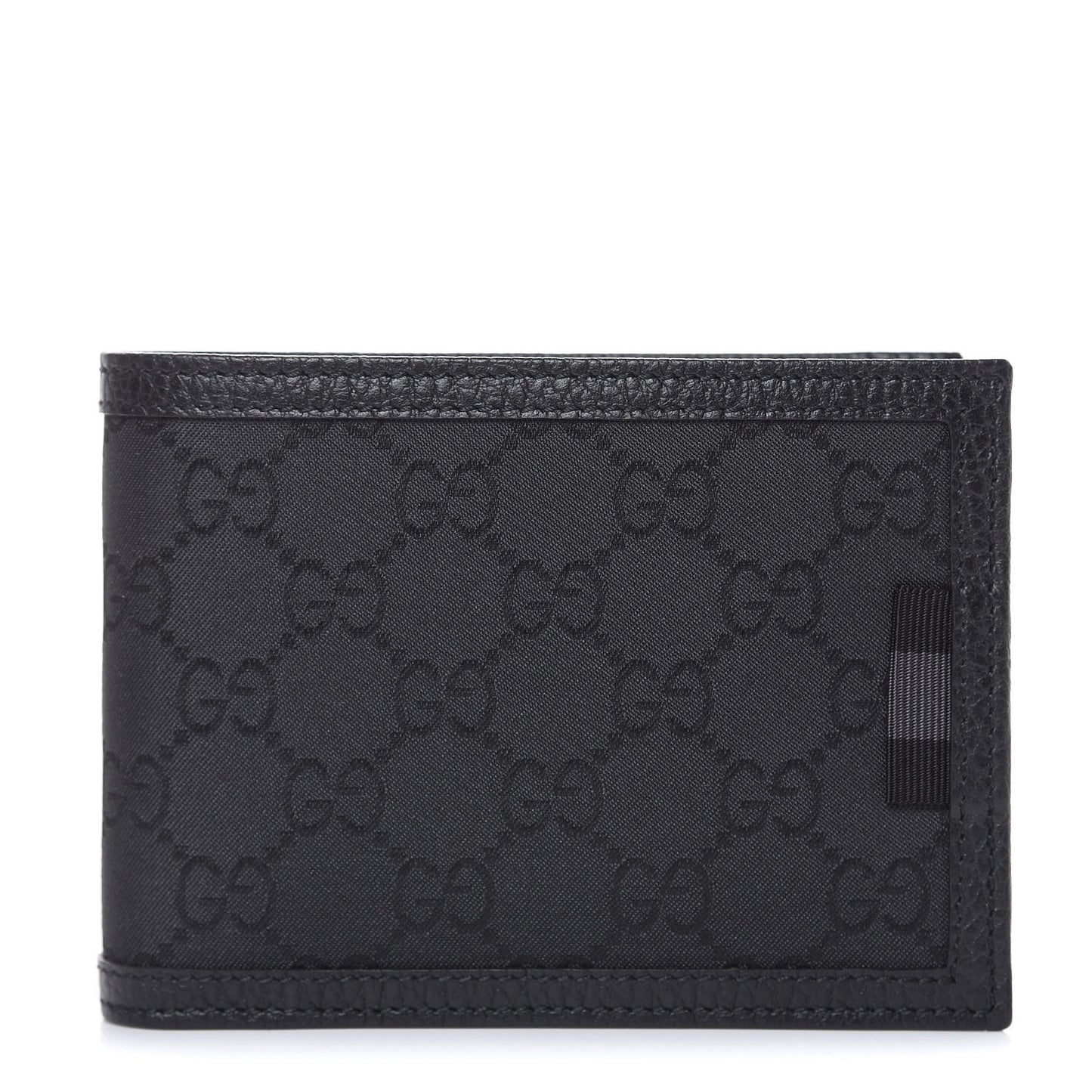 Nylon Monogram Bi-Fold Wallet Black