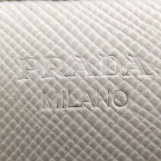 Prada Saffiano Continental Wallet White 5 of 7
