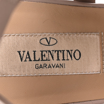 Valentino Garavani Calfskin Rockstud 60mm City Sandals 38 Poudre 8 of 8